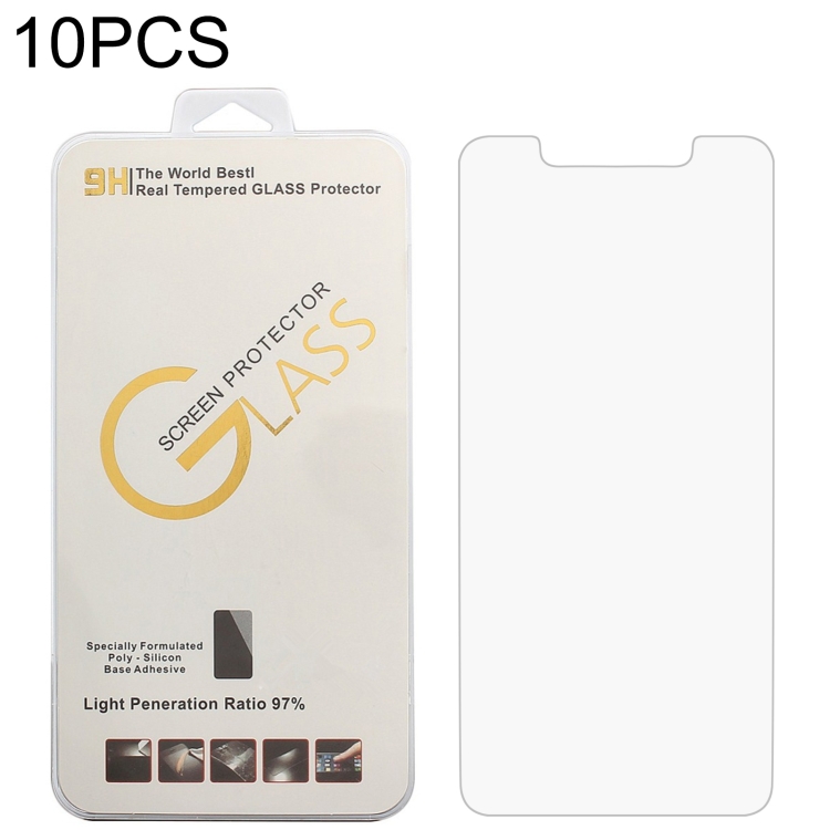 

10 PCS 0.26mm 9H 2.5D Tempered Glass Film For Umidigi A3
