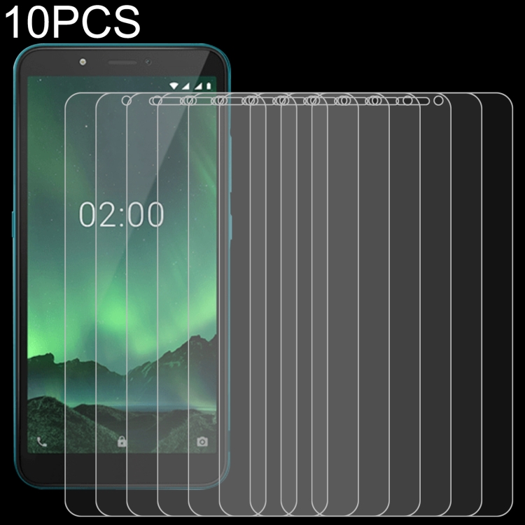

10 PCS 0.26mm 9H 2.5D Tempered Glass Film For Nokia C2