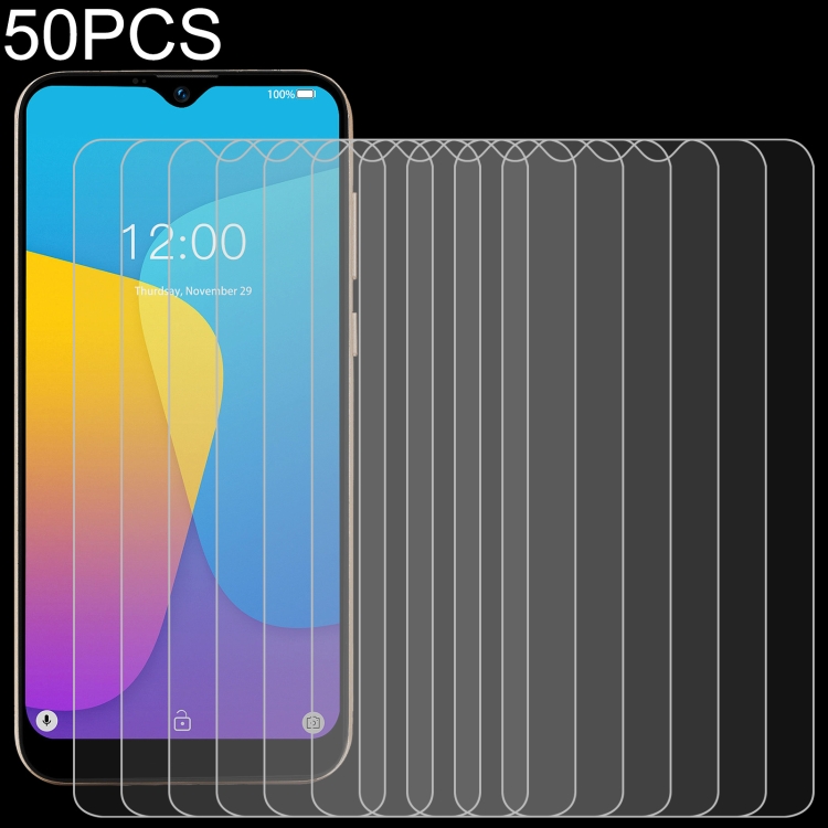 

50 PCS 0.26mm 9H 2.5D Tempered Glass Film For Doogee Y8C