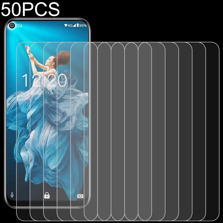 

50 PCS 0.26mm 9H 2.5D Tempered Glass Film For Oukitel C17
