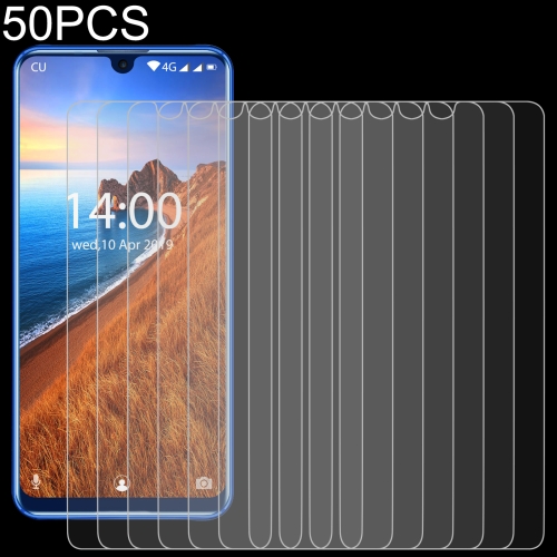 

50 PCS 0.26mm 9H 2.5D Tempered Glass Film For Oukitel K9