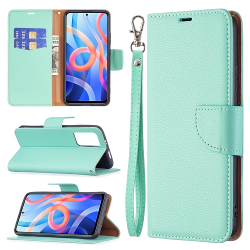 

For Xiaomi Redmi Note 11 Litchi Texture Pure Color Horizontal Flip Leather Phone Case with Holder & Card Slots & Wallet & Lanyard(Green)