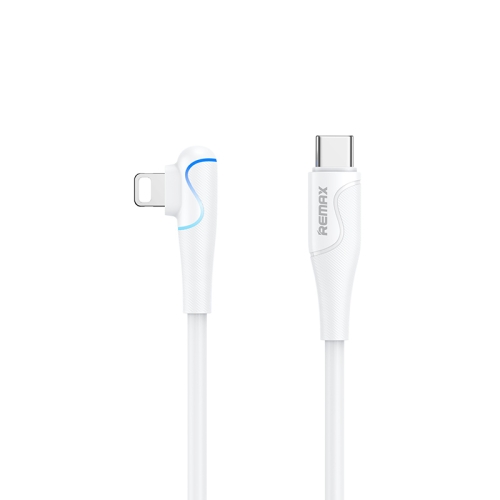 

REMAX RC-192i Carrie Series PD 20W USB-C / Type-C to 8 Pin 90 Degree Elbow Fast Charging Gaming Data Cable, Cable Length: 1m(White)