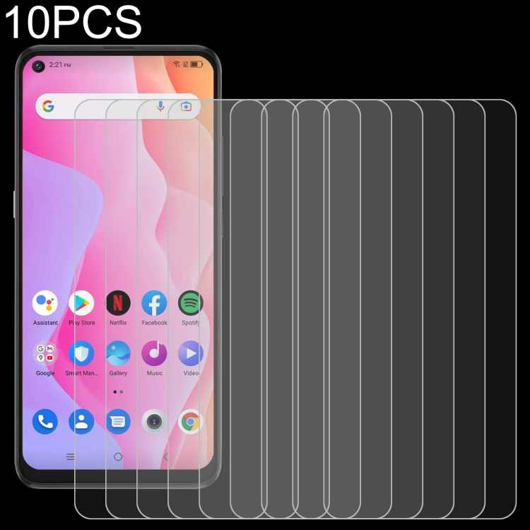 

10 PCS 0.26mm 9H 2.5D Tempered Glass Film For TCL 10L