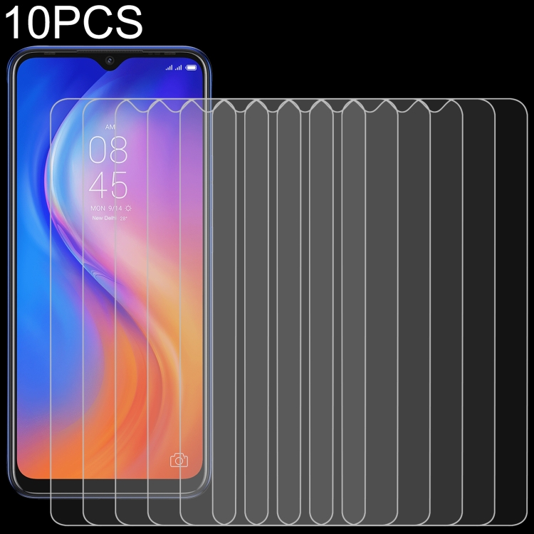 

10 PCS 0.26mm 9H 2.5D Tempered Glass Film For Tecno Spark 6 Air