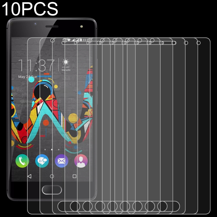 

10 PCS 0.26mm 9H 2.5D Tempered Glass Film For Wiko Ufeel