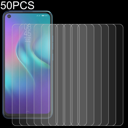 

50 PCS 0.26mm 9H 2.5D Tempered Glass Film For Tecno Camon 12