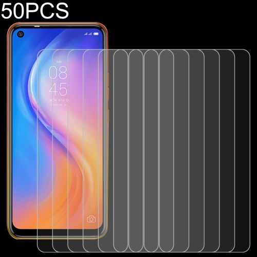 

50 PCS 0.26mm 9H 2.5D Tempered Glass Film For Tecno Spark 5