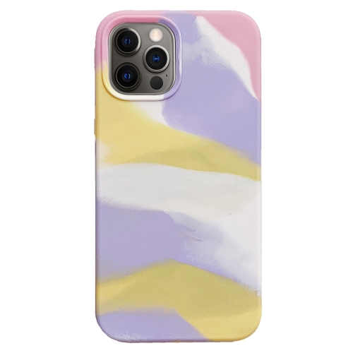 

Colorful Liquid Silicone Phone Case For iPhone 12 / 12 Pro(Pink)