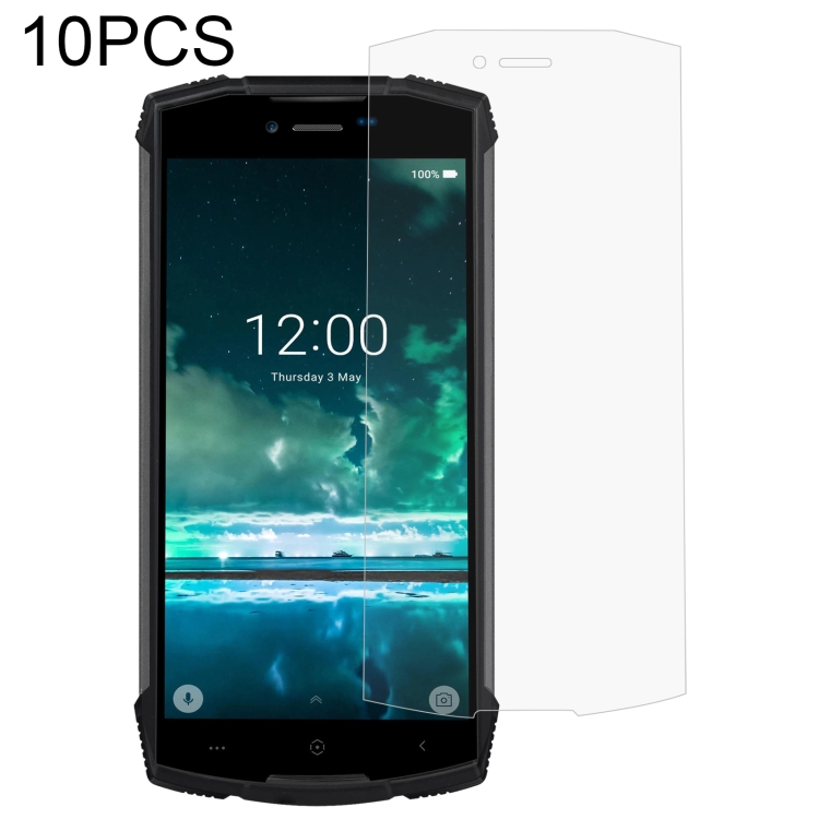 

10 PCS 0.26mm 9H 2.5D Tempered Glass Film For Doogee S55