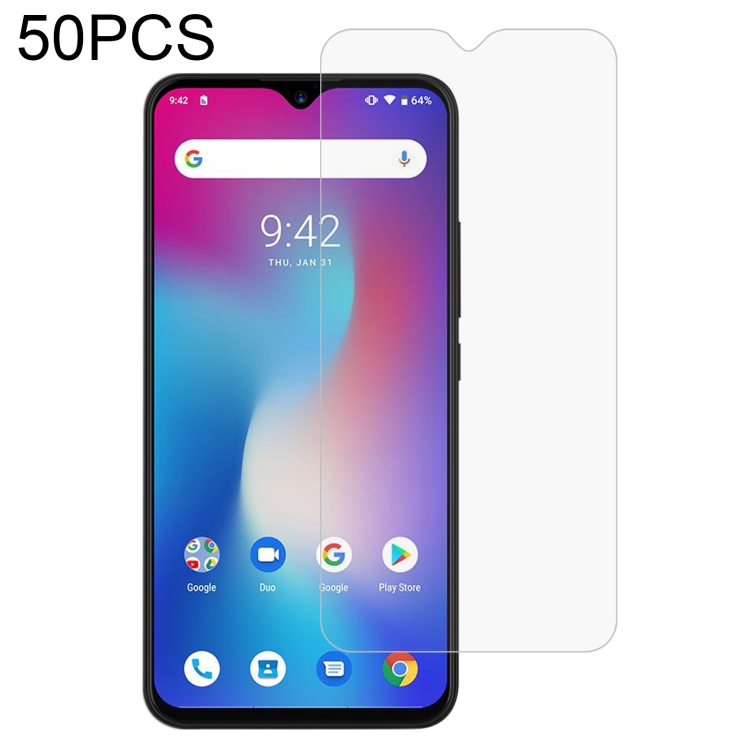 

50 PCS 0.26mm 9H 2.5D Tempered Glass Film For Doogee X50L