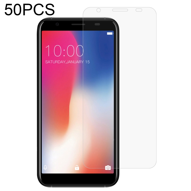 

50 PCS 0.26mm 9H 2.5D Tempered Glass Film For Doogee X55