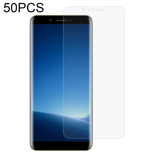 

50 PCS 0.26mm 9H 2.5D Tempered Glass Film For Doogee X60L