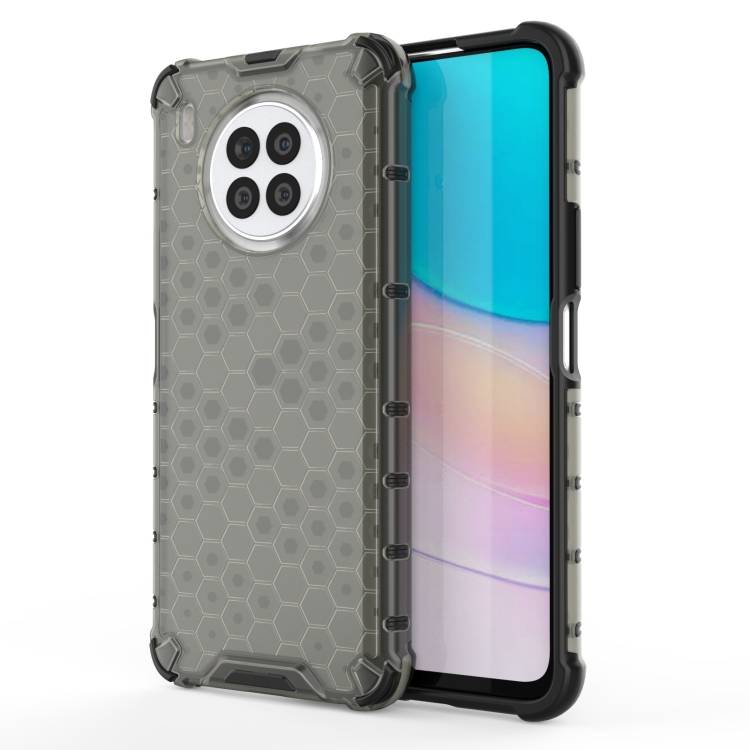 

For Huawei nova 8i Shockproof Honeycomb PC + TPU Phone Case(Black)