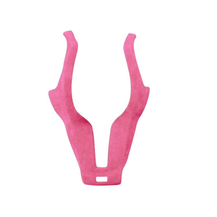 

Car Suede Wrap Steering Wheel Decorative Cover for BMW F Chassis, Left Drive(Pink)