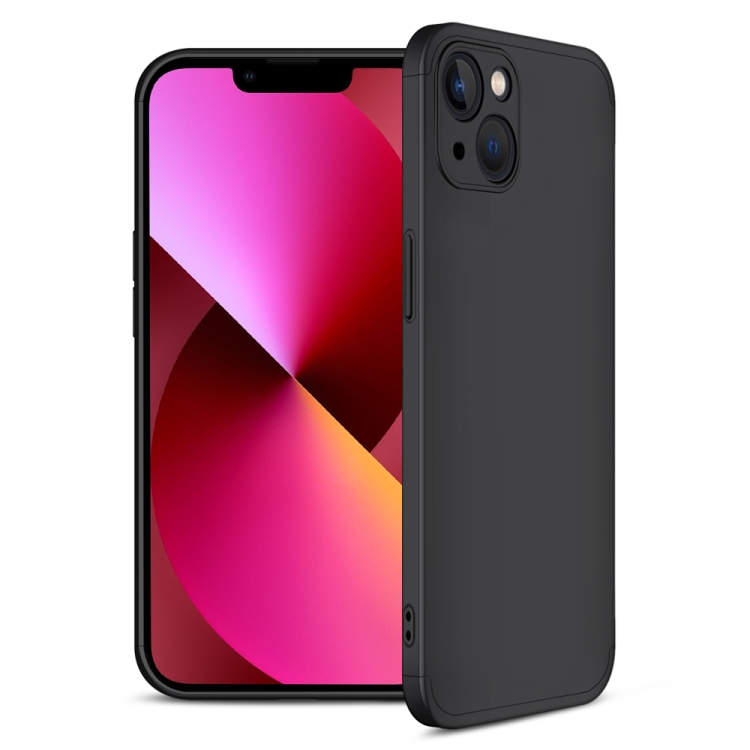 

GKK Three Stage Splicing Full Coverage PC Phone Case For iPhone 13(Black)
