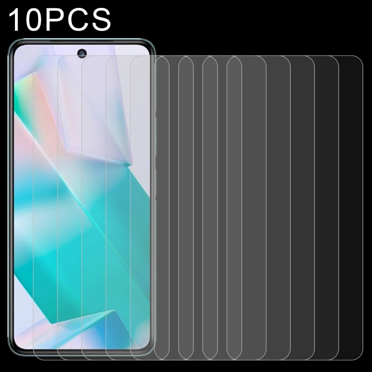 

10 PCS 0.26mm 9H 2.5D Tempered Glass Film For vivo T1