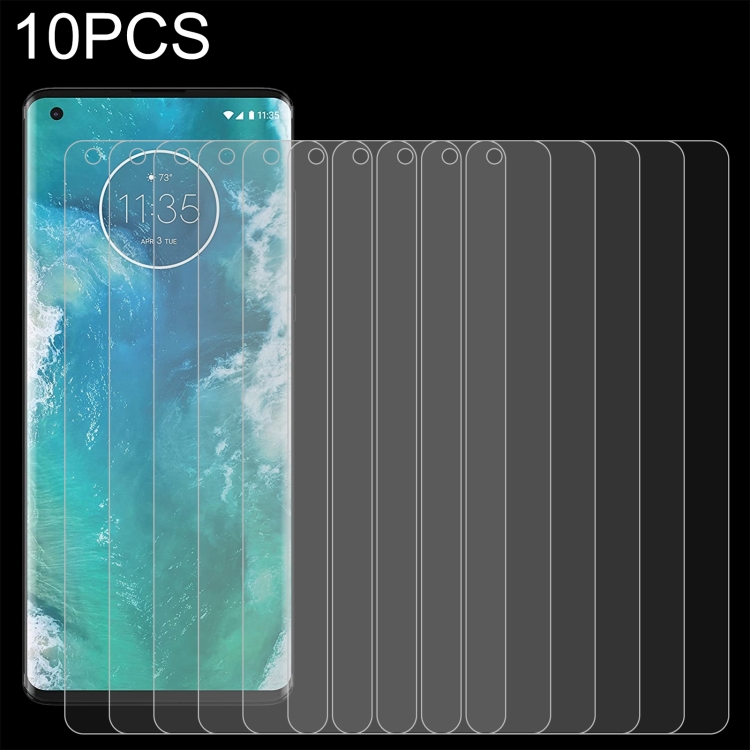

10 PCS 0.26mm 9H 2.5D Tempered Glass Film For Motorola Edge+