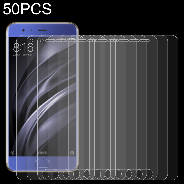 

50 PCS 0.26mm 9H 2.5D Tempered Glass Film For Xiaomi Mi 6 Plus