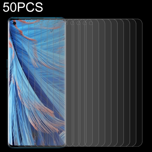 

50 PCS 0.26mm 9H 2.5D Tempered Glass Film For OPPO Find X2