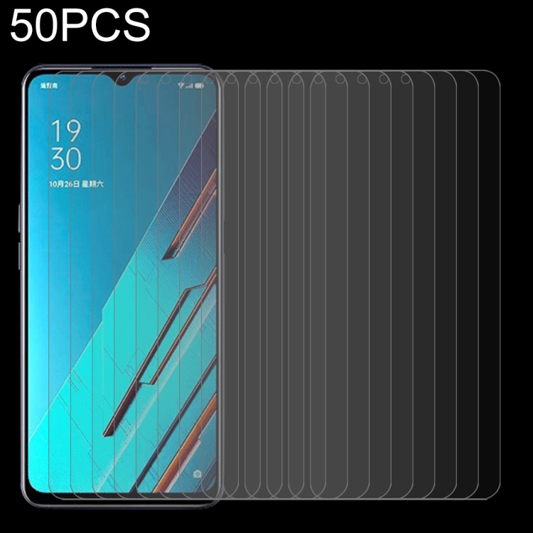 

50 PCS 0.26mm 9H 2.5D Tempered Glass Film For OPPO Reno3 A