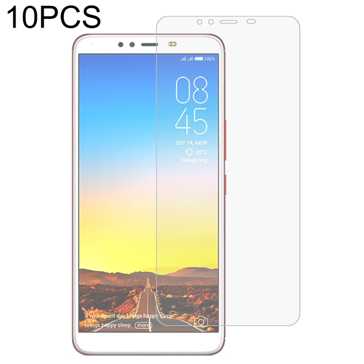 

10 PCS 0.26mm 9H 2.5D Tempered Glass Film For Tecno Spark 2