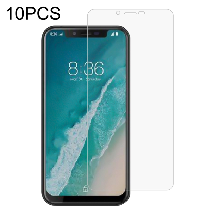

10 PCS 0.26mm 9H 2.5D Tempered Glass Film For Ulefone X