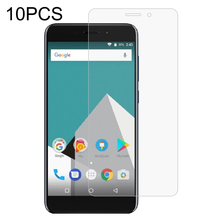 

10 PCS 0.26mm 9H 2.5D Tempered Glass Film For Vernee M5