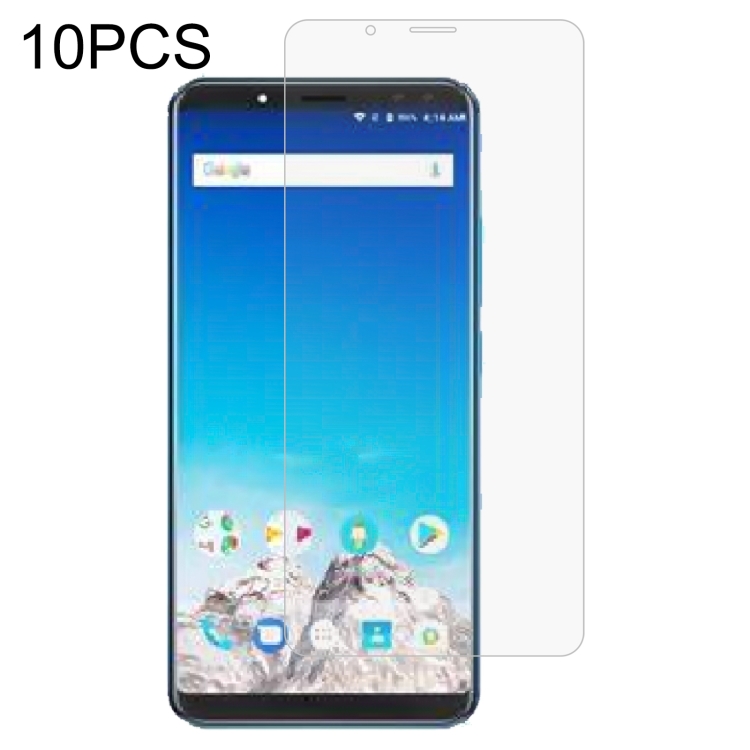 

10 PCS 0.26mm 9H 2.5D Tempered Glass Film For Vernee X