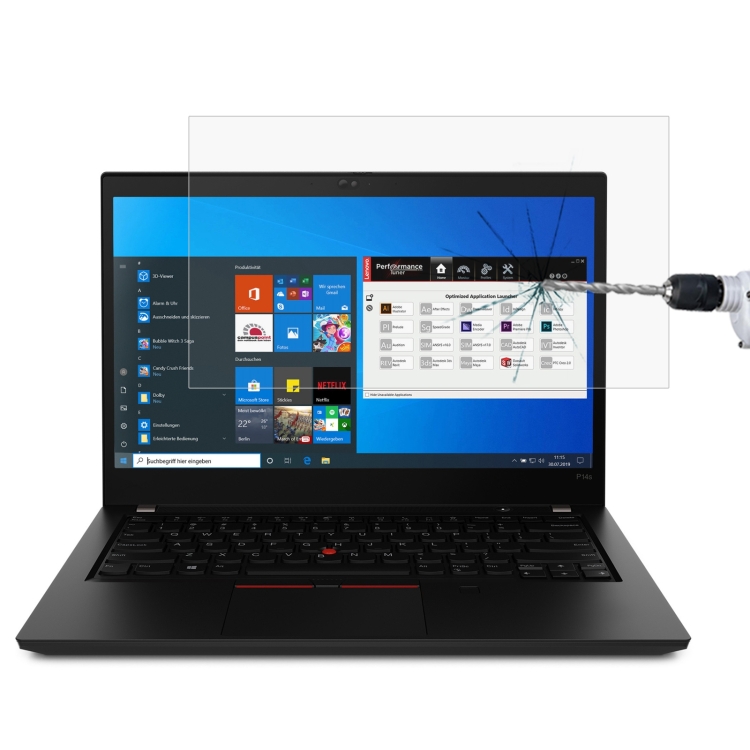 

Laptop Screen HD Tempered Glass Protective Film For ThinkPad P14s 14 inch