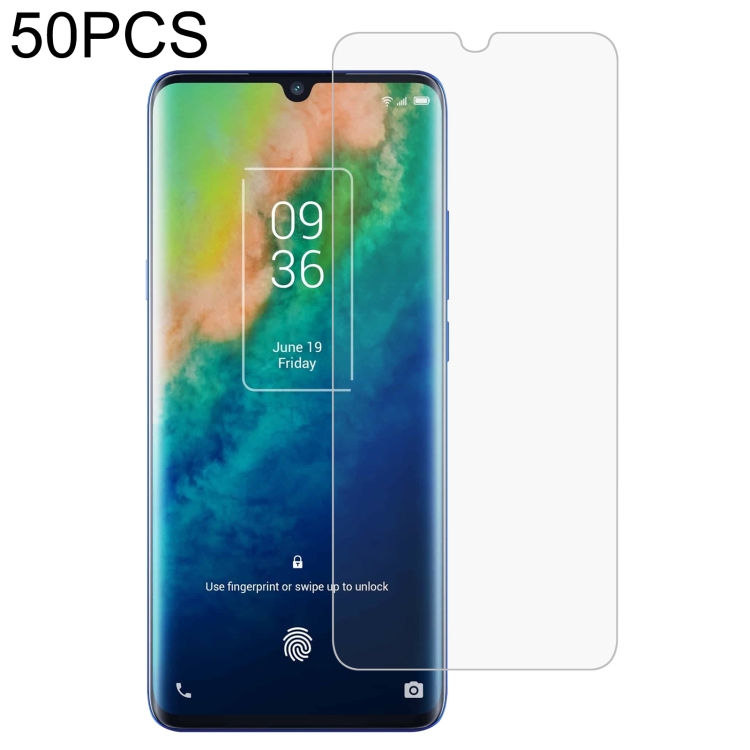 

50 PCS 0.26mm 9H 2.5D Tempered Glass Film For TCL 10 Plus
