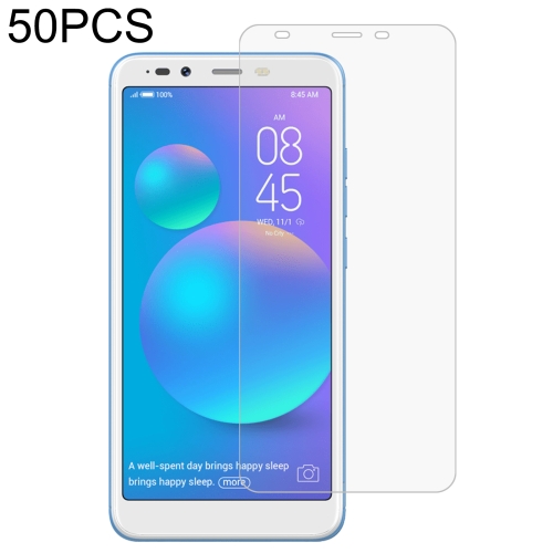 

50 PCS 0.26mm 9H 2.5D Tempered Glass Film For Tecno POP 1s