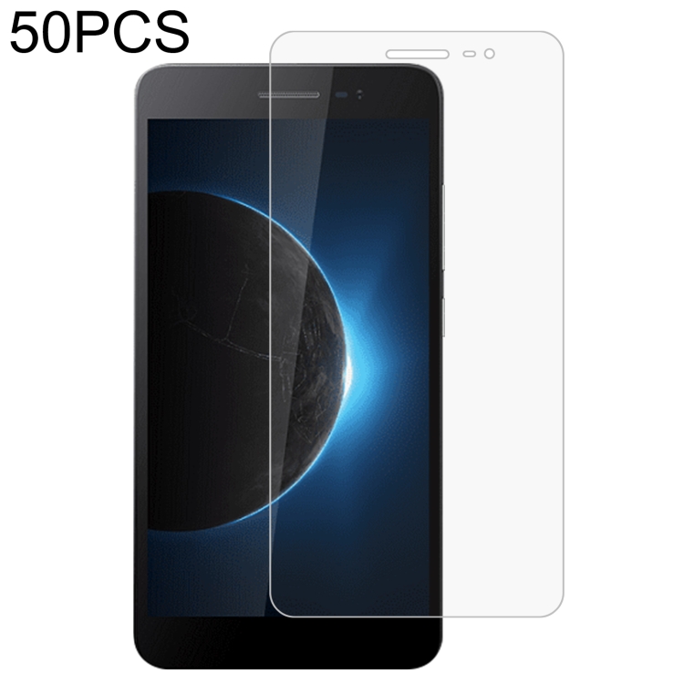 

50 PCS 0.26mm 9H 2.5D Tempered Glass Film For Tecno W4