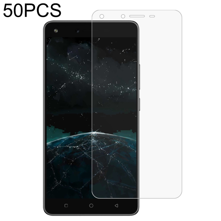 

50 PCS 0.26mm 9H 2.5D Tempered Glass Film For Tecno W5