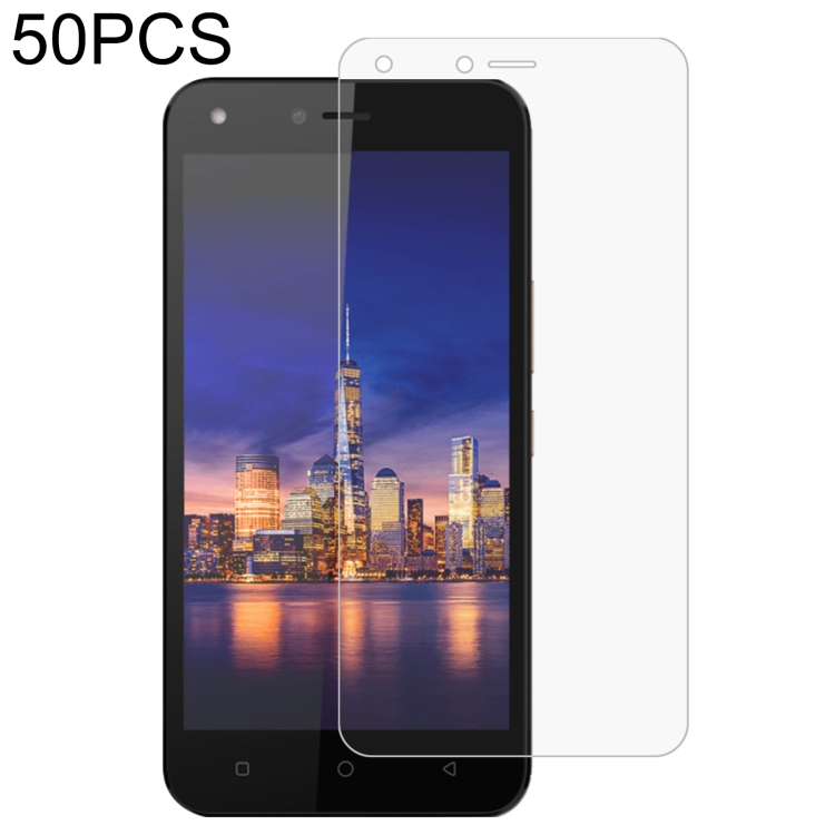 

50 PCS 0.26mm 9H 2.5D Tempered Glass Film For Tecno WX4
