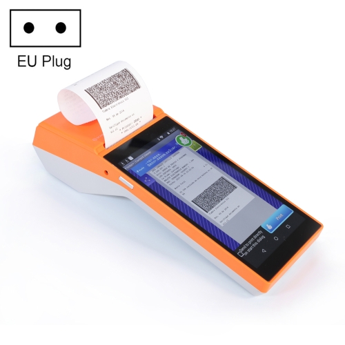 

SGT-SP01 5.5 inch HD Screen Handheld POS Receipt Printer, Suit Version, EU Plug(Orange)