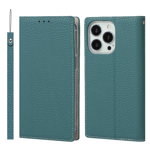 

Litchi Texture Leather Phone Case With Lanyard & Holder & Card Slots & Wallet For iPhone 13 Pro(Sky Blue)