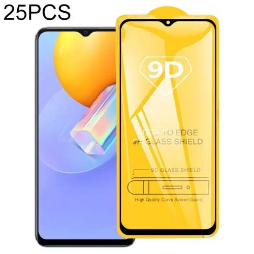 

25 PCS 9D Full Glue Screen Tempered Glass Film For vivo Y51a