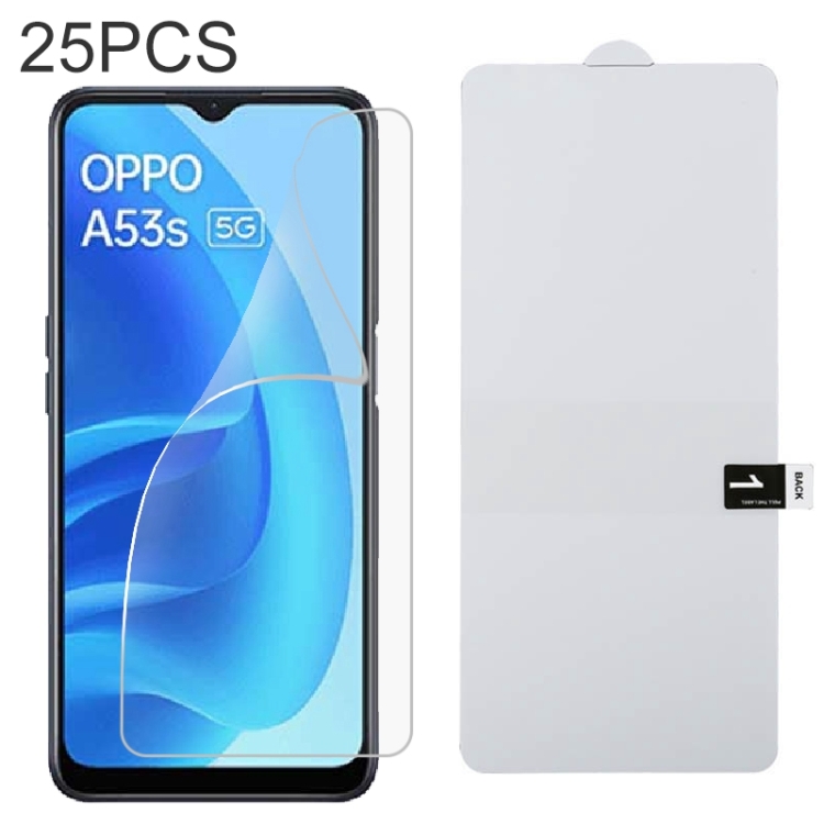 

25 PCS Full Screen Protector Explosion-proof Hydrogel Film For OPPO A53s 5G
