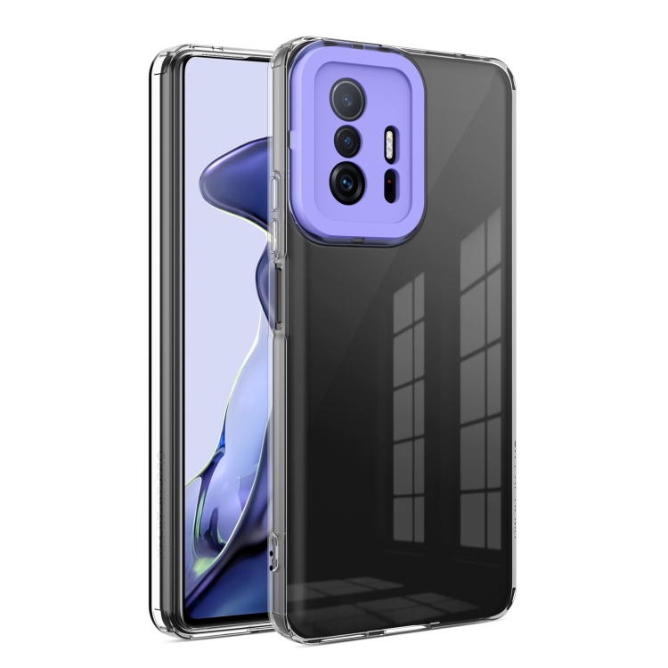 

For Xiaomi Mi 11T / 11T Pro Transparent Candy TPU Phone Case(Purple)