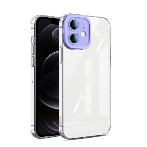 

Transparent Candy TPU Phone Case For iPhone 12(Purple)