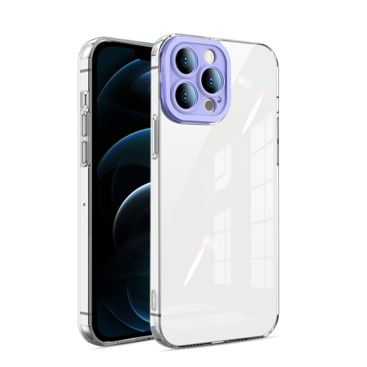 

Transparent Candy TPU Phone Case For iPhone 12 Pro Max(Purple)