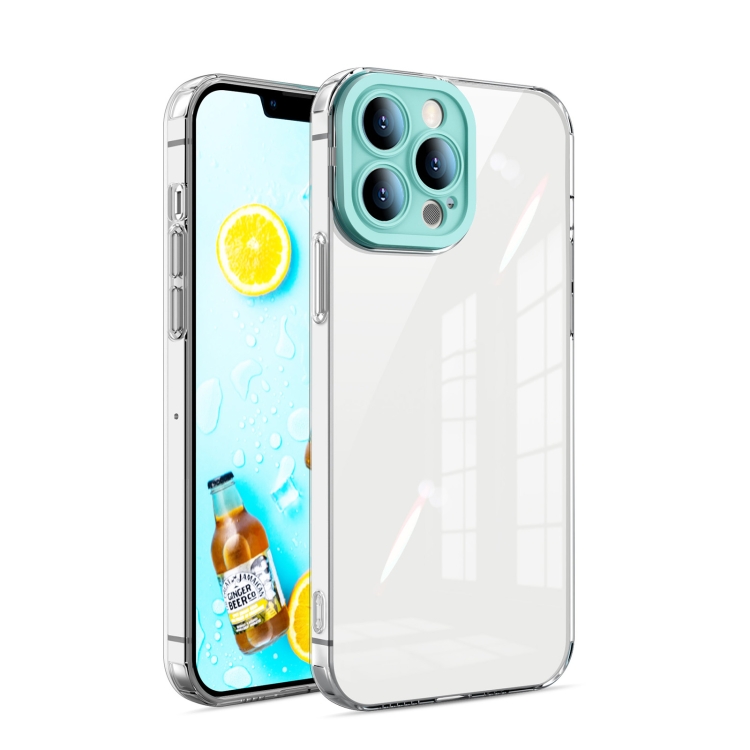 

Transparent Candy TPU Phone Case For iPhone 13 Pro(Light Green)