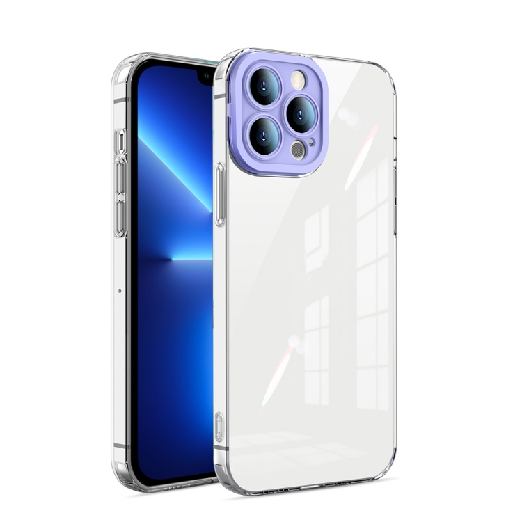 

Transparent Candy TPU Phone Case For iPhone 13 Pro Max(Purple)