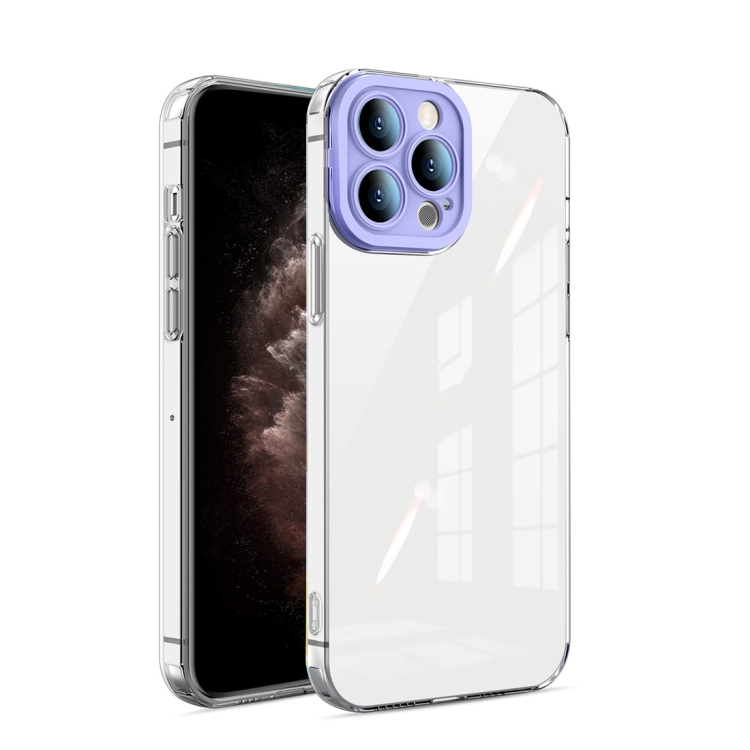 

Transparent Candy TPU Phone Case For iPhone 11 Pro Max(Purple)