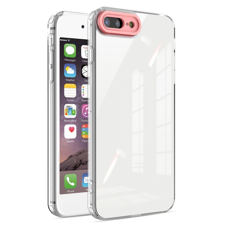 

Transparent Candy TPU Phone Case For iPhone SE 2020 / 8 / 7(Pink)