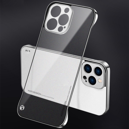 

Electroplating Matte PC Phone Case For iPhone 12(Silver)