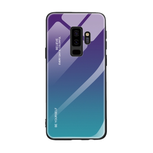 

For Galaxy S9 Gradient Color Glass Case(Purple)