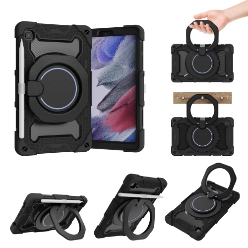 

For Samsung Galaxy Tab A7 Lite Armor Contrast Color Silicone + PC Tablet Case(Black)