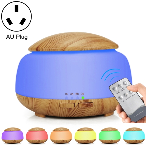 

Wood Grain Humidifier Air Purifier Ultrasonic Atomization Household Aromatherapy Machine with Colorful LED Light Automatic Alcohol Sprayer, Plug Specification:AU Plug(Light Brown)